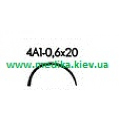 4А1 0,6 х 20 Голка хірургічна вигнута 4/8 окружності.