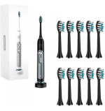 Ультразвуковая зубная щетка Medica+ PROBRUSH 9.0 black + насадки (10 шт)