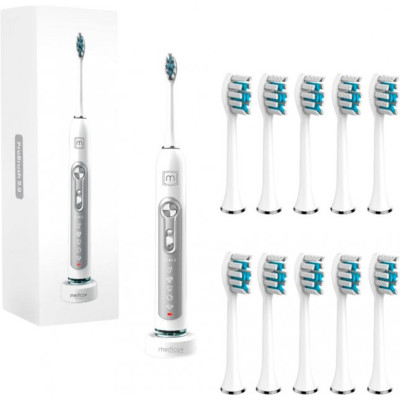 Ультразвуковая зубная щетка Medica+ PROBRUSH 9.0 white + насадки (10 шт)