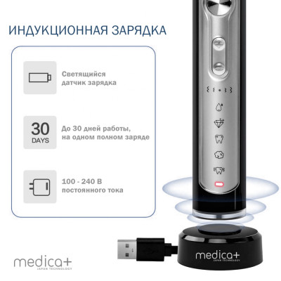 Ультразвуковая зубная щетка Medica+ PROBRUSH 9.0 fuchsia + насадки (6 шт) Ультразвуковая зубная щетка Medica+ PROBRUSH 9.0 fuchsia + насадки (6 шт) фото 7