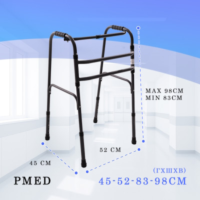 Ходунки крокуючі PMED 202 складні медичні медичні регульовані для інвалідів дорослих літніх фотографія 4 