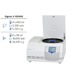 Лабораторная центрифуга Sigma 3-18KHS настольная с охлаждением возможностью подогрева