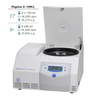 Лабораторная центрифуга Sigma 2-16KL настольная универсальная с охлаждением