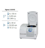 Лабораторная центрифуга Sigma 3-30KS настольная высокоскоростная с охлаждением