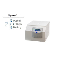 Лабораторная центрифуга Sigma 4-5L настольная без охлаждения