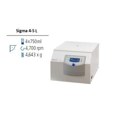 Лабораторная центрифуга Sigma 4-5L настольная без охлаждения