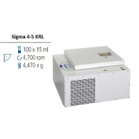 Лабораторная центрифуга Sigma 4-5KRL настольная с охлаждением и выравниванием уровня стакана для автоматизации