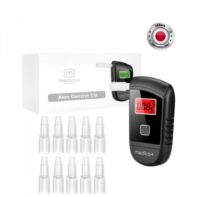 Алкотестер Medica+ Alco Control 7.0 + Комплект мундштуків 40шт.