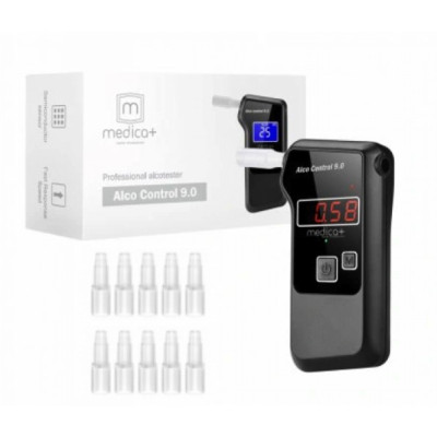 Алкотестер електрохімічний Medica+ Alco Control 9.0 PRO + Комплект мундштуків 100шт.