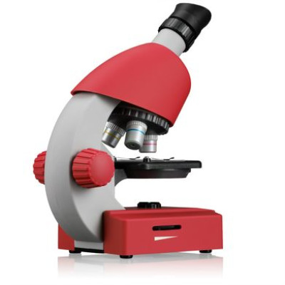 Микроскоп Bresser Junior 40x-640x Red с набором для опытов и адаптером для смартфона Микроскоп Bresser Junior 40x-640x Red с набором для опытов и адаптером для смартфона фото 3