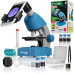 Микроскоп Bresser Junior 40x-640x Blue с набором для опытов и адаптером для смартфона фото 1 