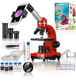 Мікроскоп Bresser Junior Biolux SEL 40x-1600x Red з адаптером для смартфона