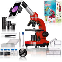 Мікроскоп Bresser Junior Biolux SEL 40x-1600x Red з адаптером для смартфона