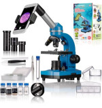 Мікроскоп Bresser Junior Biolux SEL 40x-1600x Blue з адаптером для смартфона