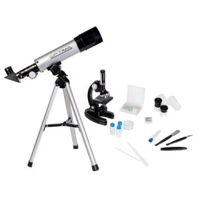 Микроскоп Optima Universer 300x-1200x + Телескоп 50/360 AZ в кейсе фото 3 