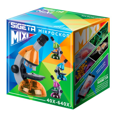 Мікроскоп SIGETA MIXI 40x-640x ORANGE (з адаптером для смартфона) Мікроскоп SIGETA MIXI 40x-640x ORANGE (з адаптером для смартфона) фотографія 6