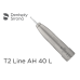 Наконечник Dentsply Sirona T2 LINE AH 40 L мікромоторний, прямий з редукцією 1:1, синє маркування, для інструментів HB/WB (D-2,35мм) фотографія 2