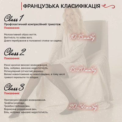 Панчохи компресійні медичні 2 клас (білий) ATE Антиемболічні Панчохи компресійні медичні 2 клас (білий) ATE Антиемболічні фотографія 5