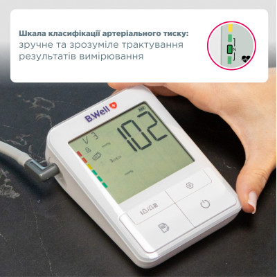 Автоматичний тонометр B.Well MED-51 з адаптером фотографія 6 