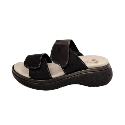 Жіночі сандалі Dr.Feet 21012 146-148 з двома регульованими ремінцями, чорні Жіночі сандалі Dr.Feet 21012 146-148 з двома регульованими ремінцями, чорні фотографія 3