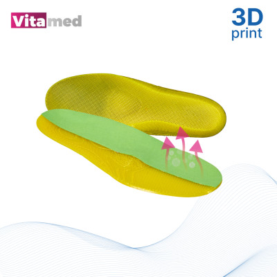 Дитячі індивідуальні ортопедичні устілки Vitamed Premium 3D Print Green (Україна/Італія) Дитячі індивідуальні ортопедичні устілки Vitamed Premium 3D Print Green (Україна/Італія) фотографія 3