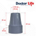 Гумовий наконечник для палиць Doctor Life 10031/2/GR 22 мм, сірий фотографія 6