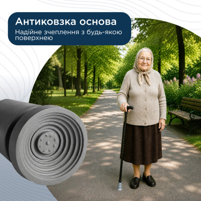 Наконечник для палиць обертовий 360°, Doctor Life 10044 19 мм Наконечник для палиць обертовий 360°, Doctor Life 10044 19 мм фотографія 6