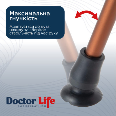 Гумовий наконечник для тростин Doctor Life 11332 Deluxe 19 мм Гумовий наконечник для тростин Doctor Life 11332 Deluxe 19 мм фотографія 6