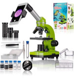 Мікроскоп Bresser Junior Biolux SEL 40x-1600x Green з адаптером для смартфона