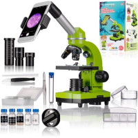 Мікроскоп Bresser Junior Biolux SEL 40x-1600x Green з адаптером для смартфона