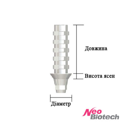 Абатмент временный d = 4.5, h = 2.0, L = 13.0, 6-гр. Абатмент временный d = 4.5, h = 2.0, L = 13.0, 6-гр. фото 2